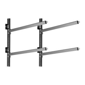 Kayak Storage Rack for 2 Kayaks, Holds 200 lbs, Heavy Duty Adjustable Wall Mount Stand for Indoor Outdoor Garage Shed Dock, Storage Holder for Ca