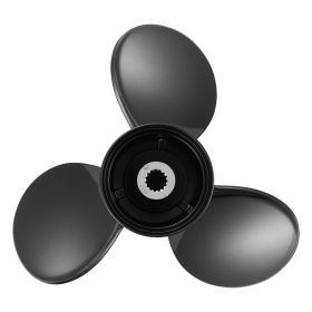 Outboard Propeller, Upgrade OEM 15 Spline Tooth Aluminum Outboard Boat Propeller Fit Mercury/Mariner Engines 90-400 HP, 4-3/4" Gearcase, 3-Blade