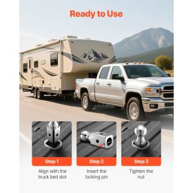 Gooseneck Ball Hitch, Compatible with 2-5/16 Inch Hitch Replacement Ball, Gooseneck Trailer Hitch Up to 30,000 lbs Load Capacity, Fit Off-road Re