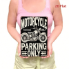 CIFbuy Classic Vintage Motorcycle Parking Sign 8x12 Inch Waterproof Rust Resistant 2D Flat Iron Metal Wall Decor For Home Bar Cafe Gara TikTok, TikTok