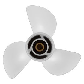 Outboard Propeller, Upgrade OEM 15 Spline Tooth Aluminum Outboard Boat Propeller Fit Yamaha Engines 50-130 HP, 4-1/4" Gearcase, 3-Blade (Diameter x Pitch: Dia x Pitch 13 1/4x17)