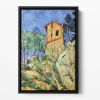 House with Walls by Cezanne Floating Framed Canvas