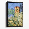 House with Walls by Cezanne Floating Framed Canvas